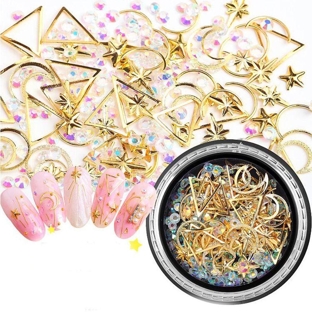 Mxbeauty Ornamen Bintang Kristal 3D Untuk Dekorasi Manicure / Nail Art