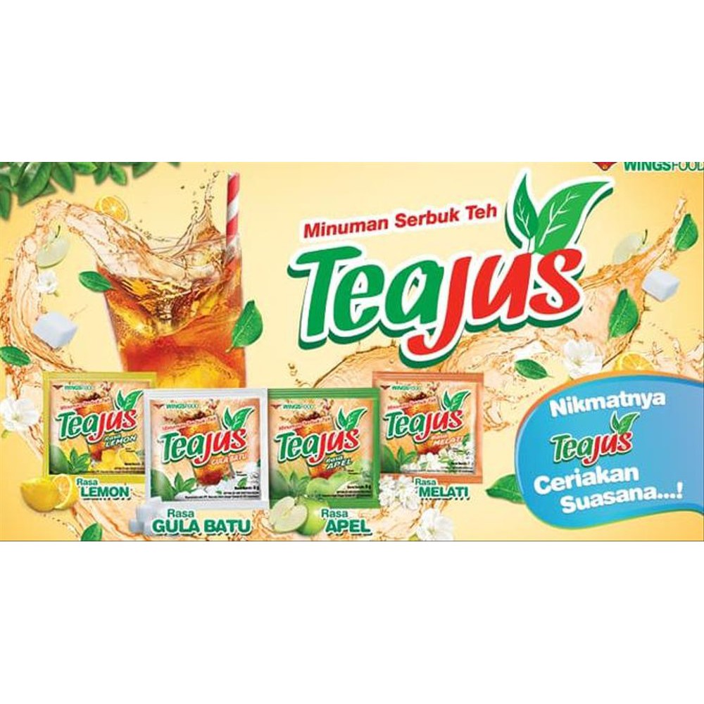 

Teajus Minuman Serbuk 1 Renceng 10 Sachet