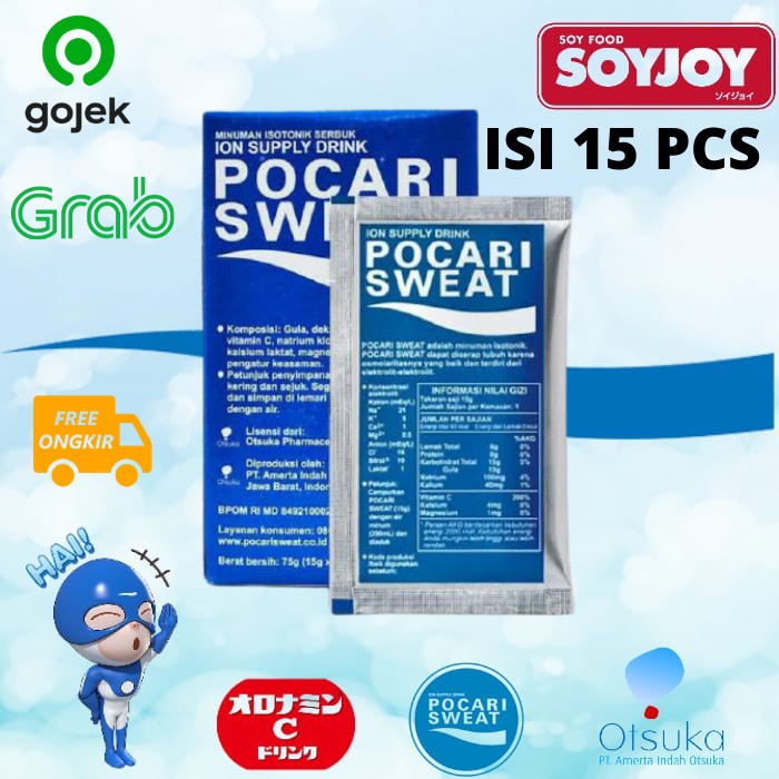 

pocari sweat sachet / minuman isotonik / minuman sehat /pendaki / lari / sepeda / olahraga