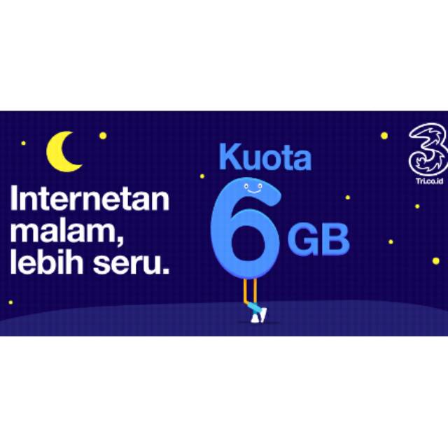 Kuota Tri 6 Gb