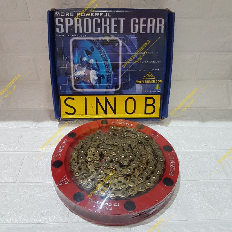 GEAR SET SINNOB PREMIUM TIGER STANDAR RED original SINNOB