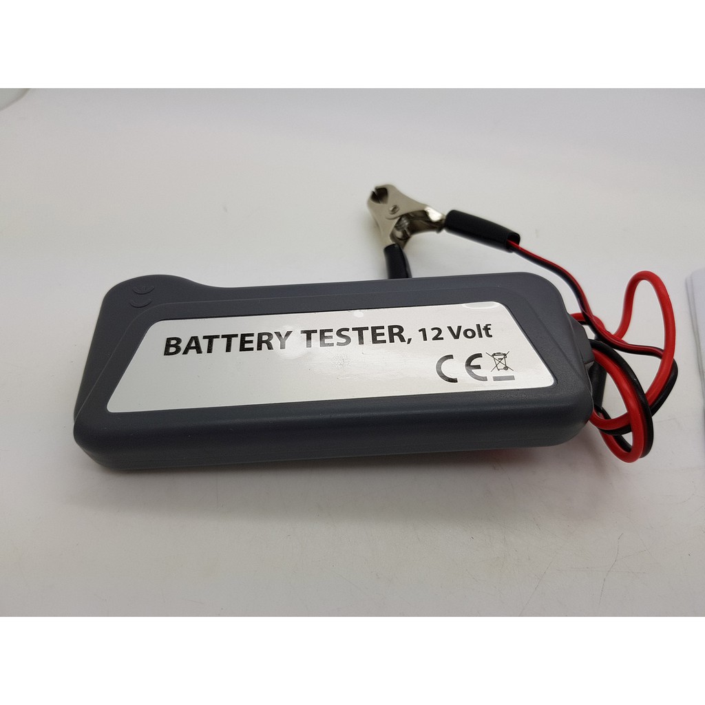 Battery Tester with Two Clips Tirol 12 Volt LED Battery / aki / accu