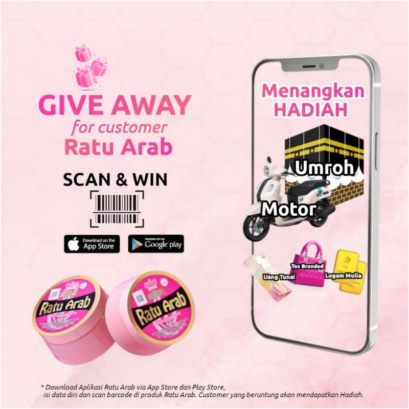 BIBIT RATU ARAB WHITENING CARE HB LOTION PEMUTIH BADAN