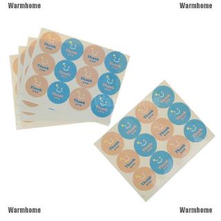 Whid 60Pcs Stiker  Label Desain  Smile Thank  You  untuk 