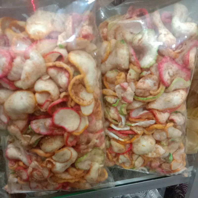 

krupuk jablay pedas berat 250 gram