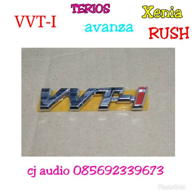 Logo emblem tulisan VVT-i vvt i avanza xenia rush Terios