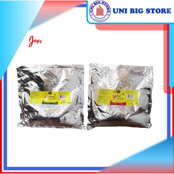 

TERBARU JAY's JAYS Chicken - Beef Stock Powder Non MSG Kaldu Ayam Sapi 500 gr - Beef