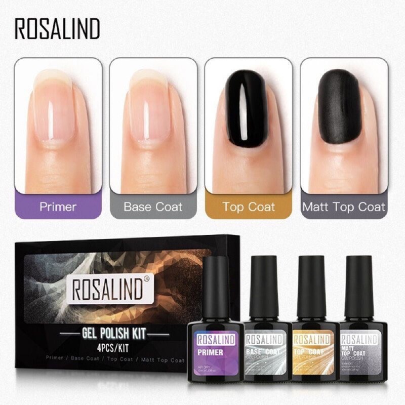 ROSALIND 15ML 10ml primer 7ml top coat base matte top rosalind 10ml uv gel polish top coat base coat