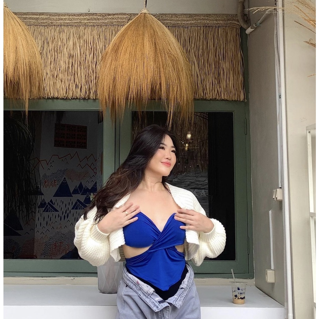 Ryo Crop Cardigan / Crop Cardigan Premium / Oversize Cardigan / Baloon Cardigan / Outer Knit