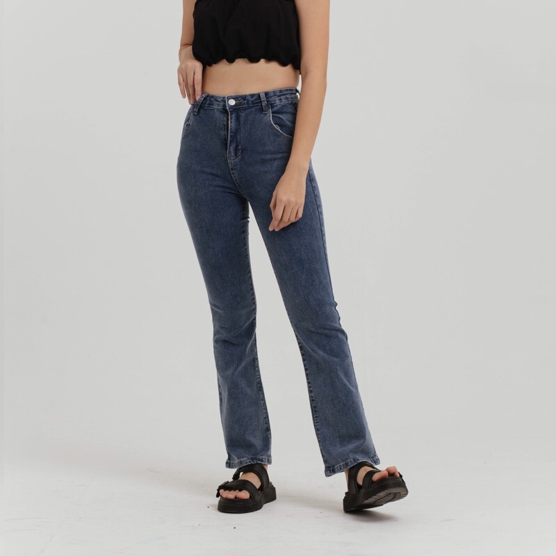 VIERLIN - Jeans 2507 - HIGHWAIST FLARE JEANS