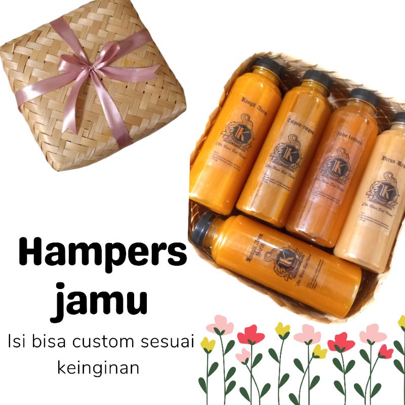 

Hampers Jamu - Hampers Isoman - Jamu Kunyit Asem Beras Kencur Empon-empon