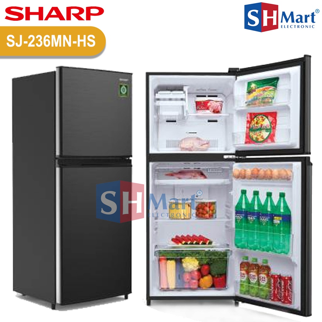 KULKAS SHARP 2 PINTU SJ-195MN-HS / SJ-236MN-HS / SJ-316MN-HS LOW WATT KIREI SERIES GARANSI RESMI (MEDAN)