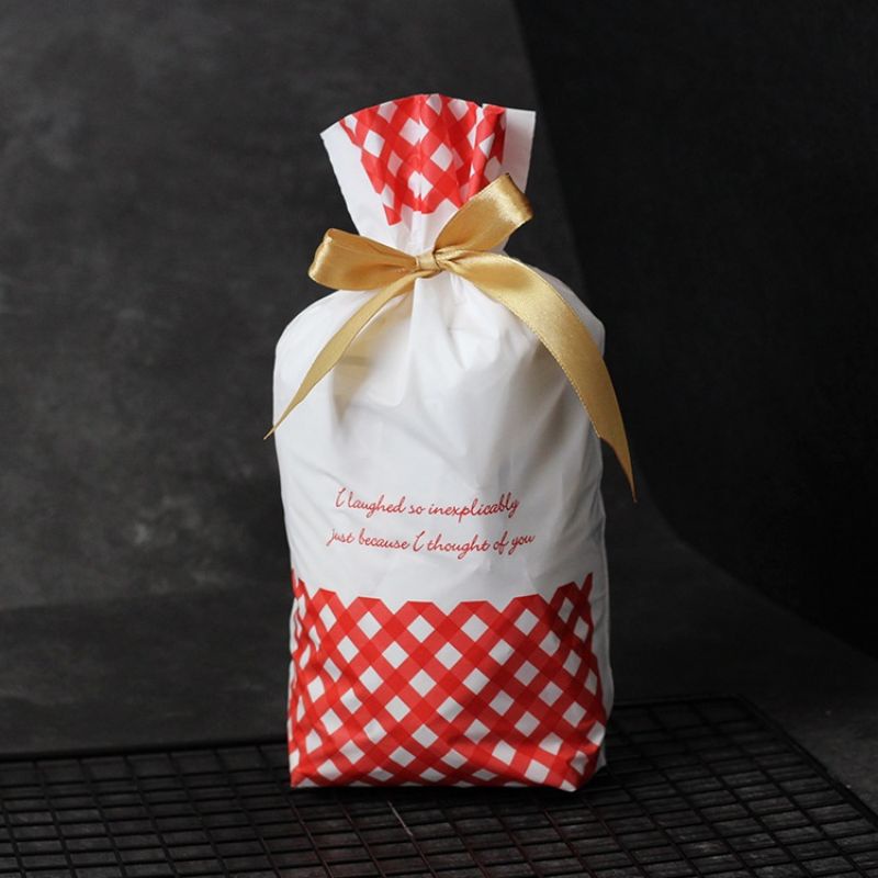 

kantong plastik serut pita hadiah ulang tahun/cookies bag snack hampers present gift/souvenir