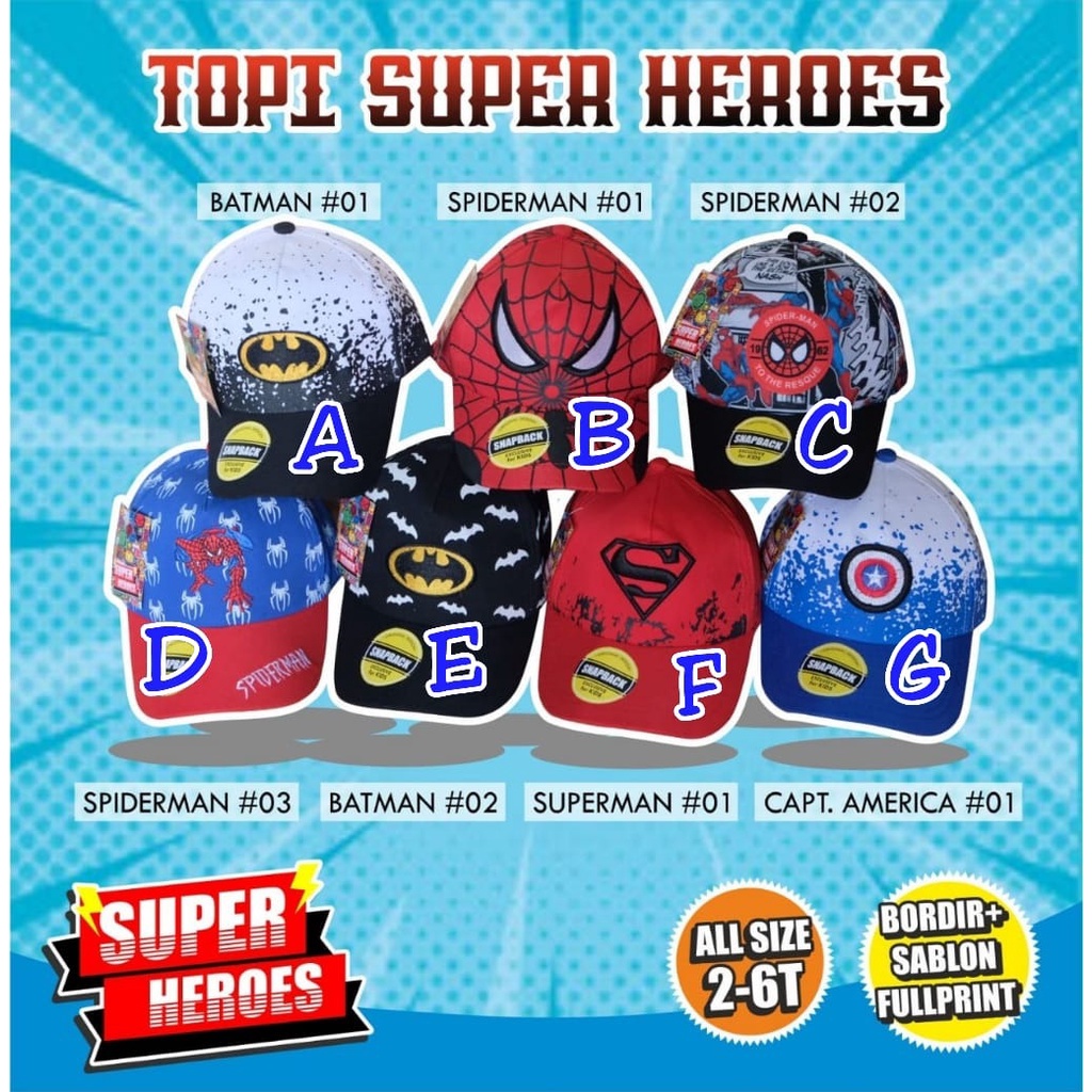 TOPI SNAPBACK MOTIF HERO