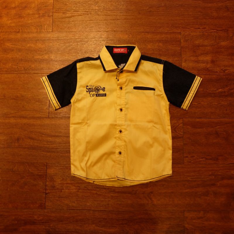 Promo Kemeja Cowok Country Doy Size 4-8 Tahun (grosir 9pcs)