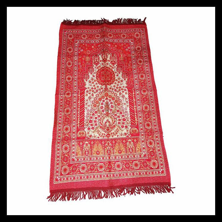 TERLARIS SAJADAH YASIN TURKI TIMBUL BENANG EMAS TEBAL - JFASHION SAJADAH - BIRU 