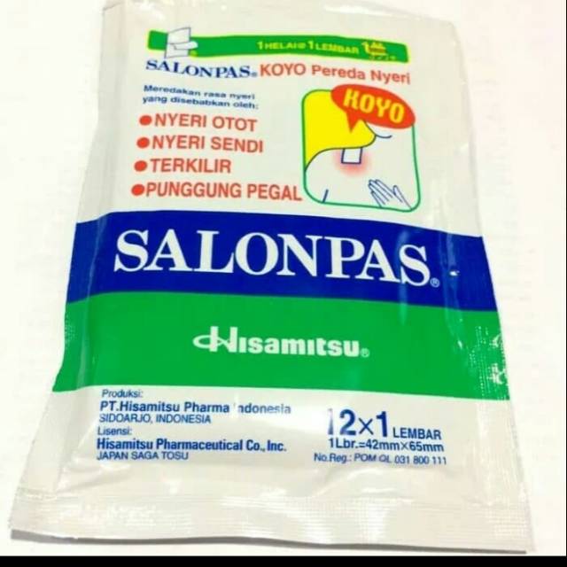 KOYO TEMPEL SALONPAS ORIGINAL PER PACK ISI 12 LEMBAR