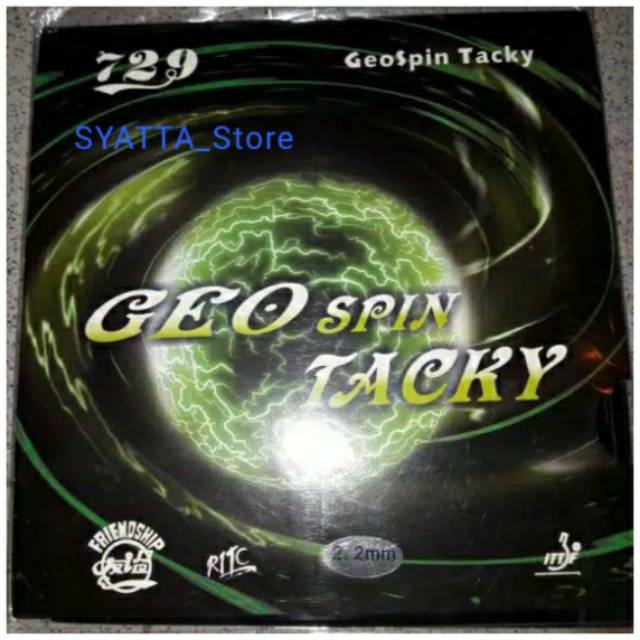 729 Geo Spin Tacky Karet Rubber Bet Bat Tenis Meja Pingpong