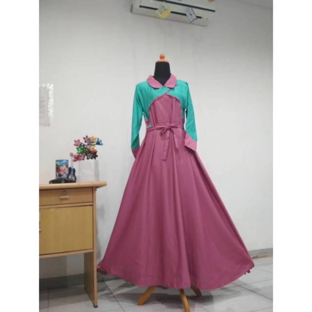 Gamis ori.  Bahan baloteli.  Gamis baloteli murah