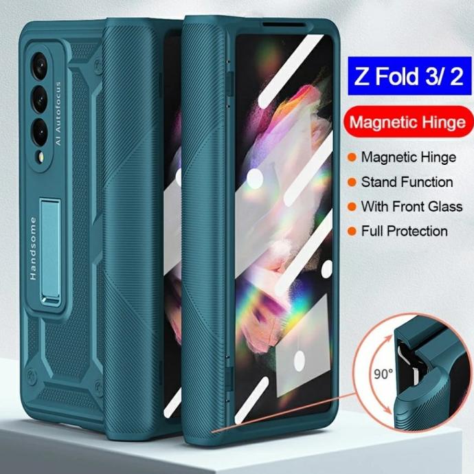 Case Samsung Galaxy Z Fold 3 / Fold 2 Hinge Protection Magnetic Stand