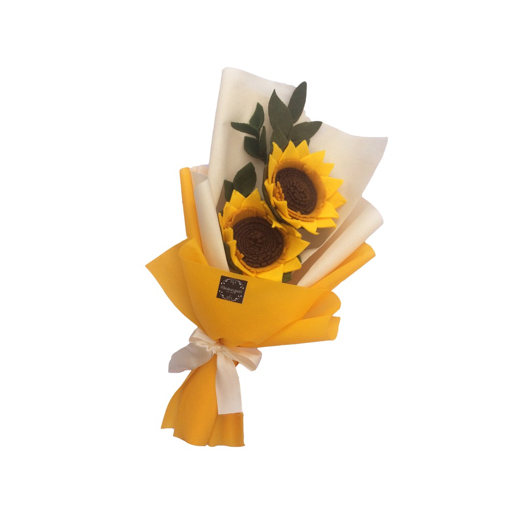 Buket matahari besar buket flanel murah buket bunga  
