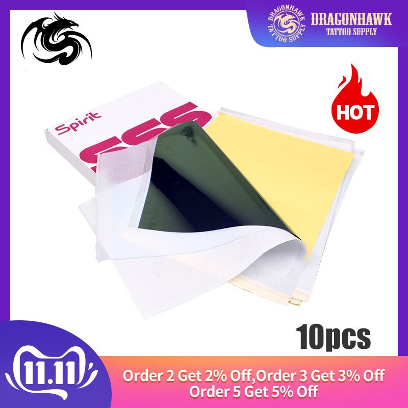 

PRODUK IMPORT Tattoo Stencil Transfer Carbon Paper Top 10 pcs A4 Size Tattoo supply WS011*10