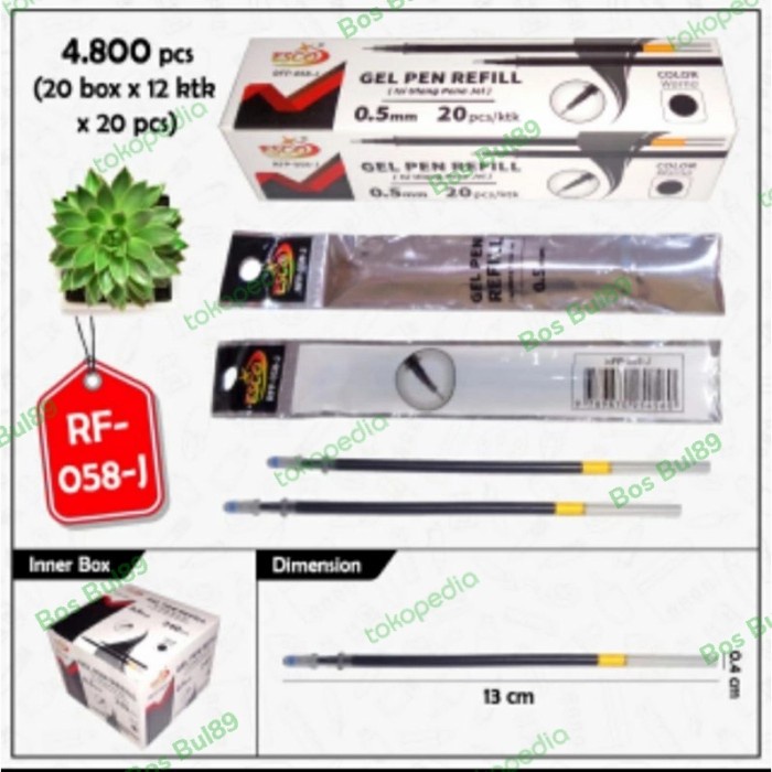 

Cuci Gudang Isi Gel Pen Hitam Murah Isi 20 Pcs Sale!!!