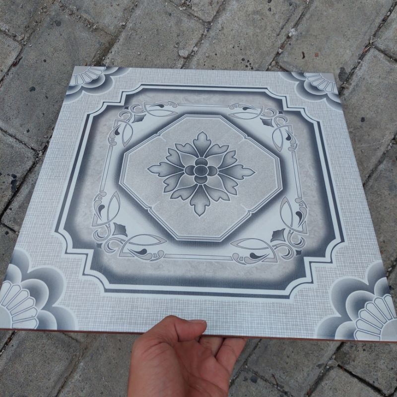 KERAMIK LANTAI MURAH CERAMICA TIMOR GREY 40X40 KW A = BACA DESKRIPSI