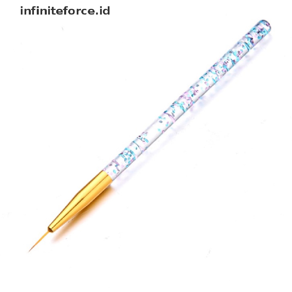 Infiniteforce.id 3pcs / Set Brush Nail Art Akrilik 3d Ultra Tipis