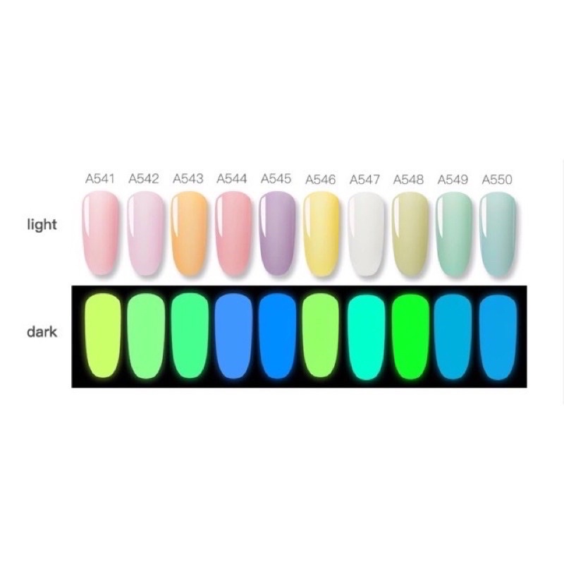 GLOW IN THE DARK ROSALIND Luminous Series 7ml / Rosalind UV Gel Polish / Kutek Gel / UV Gel Polish