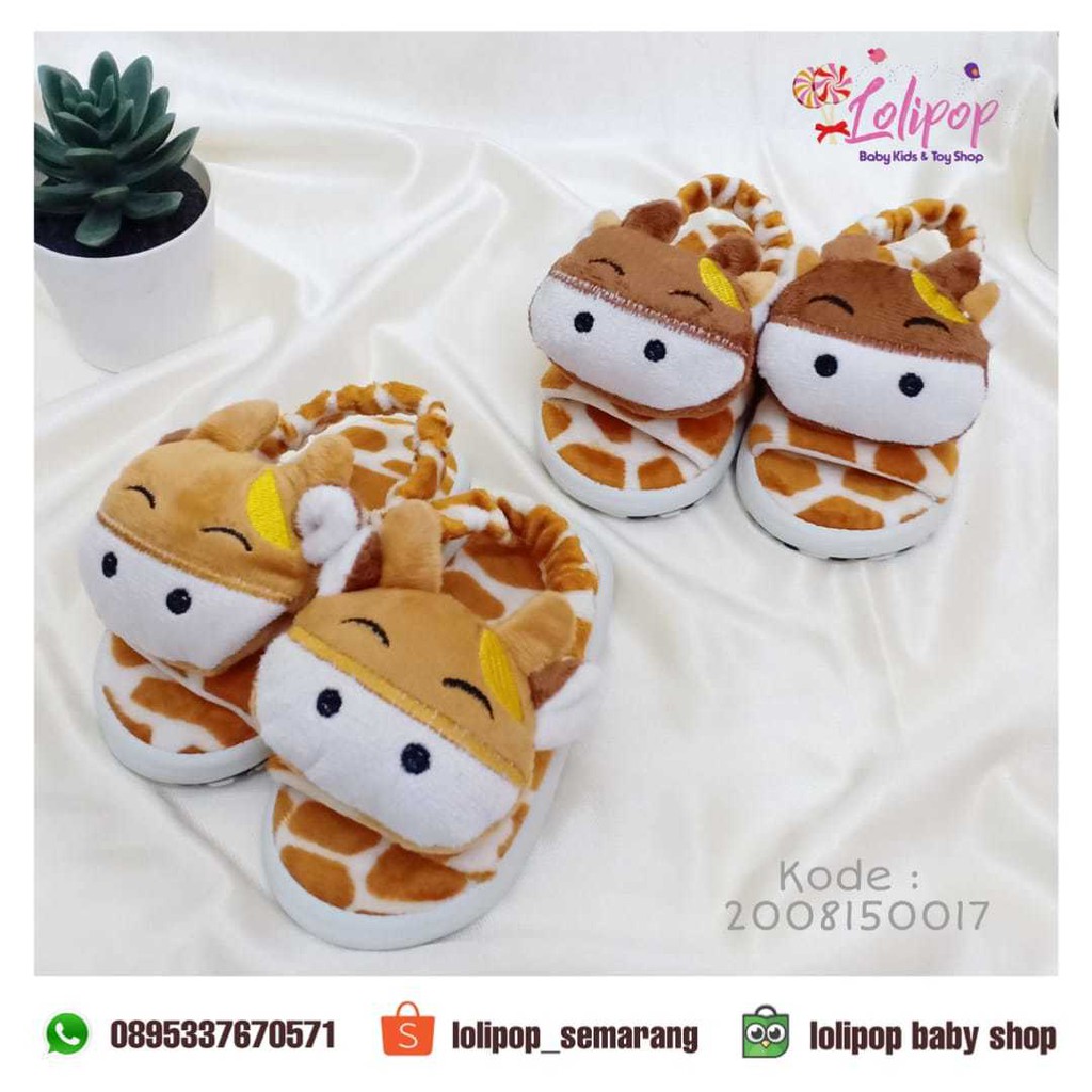 Sepatu Sandal Bayi Baby Shoes Unisex Cow Sapi