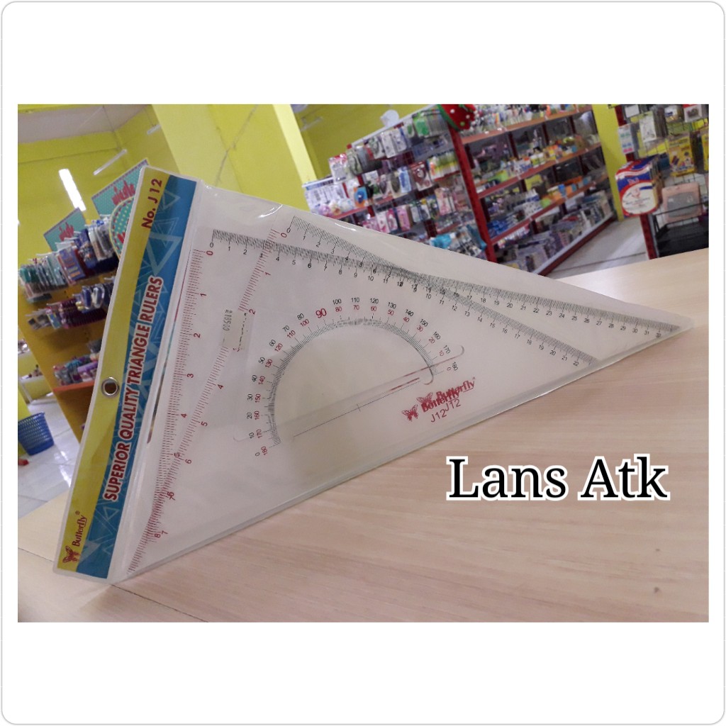 

Penggaris Segitiga No.J12 Butterfly