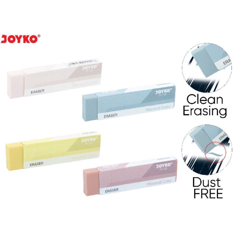 Penghapus Hapusan Eraser JOYKO Morandi Color ER-123