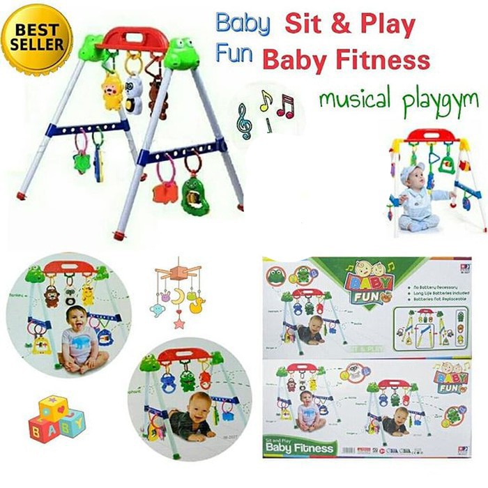 (PROMO)  Baby musical play gym / musik mainan rattle bayi anak playgym