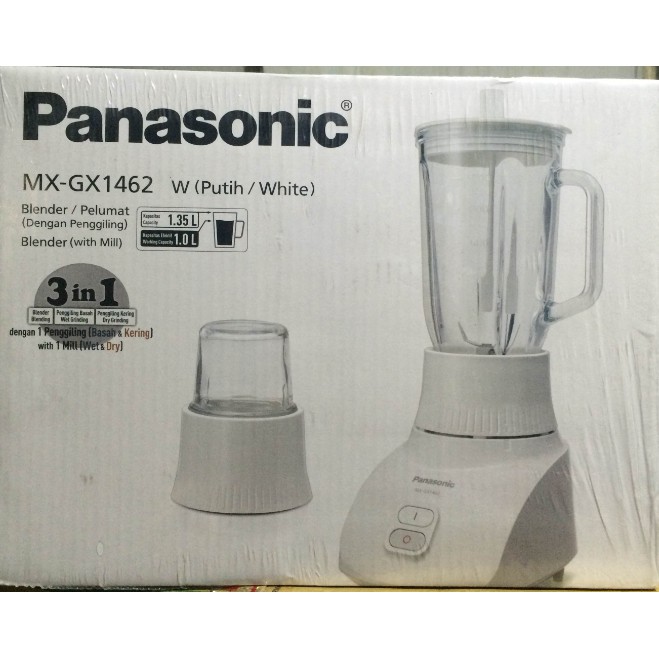 DISKON HOT BLENDER PANASONIC KACA MX-GX1462WSR 3 IN 1 - SILVER GARANSI 100% BOS