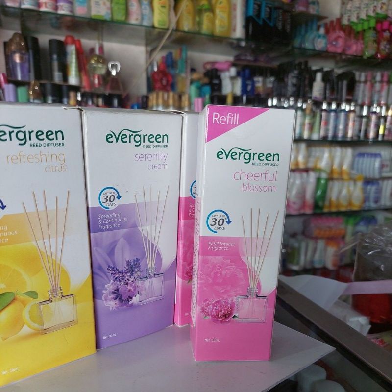 Evergreen Reed Diffuser 30ml-Cheerful blossom(pik