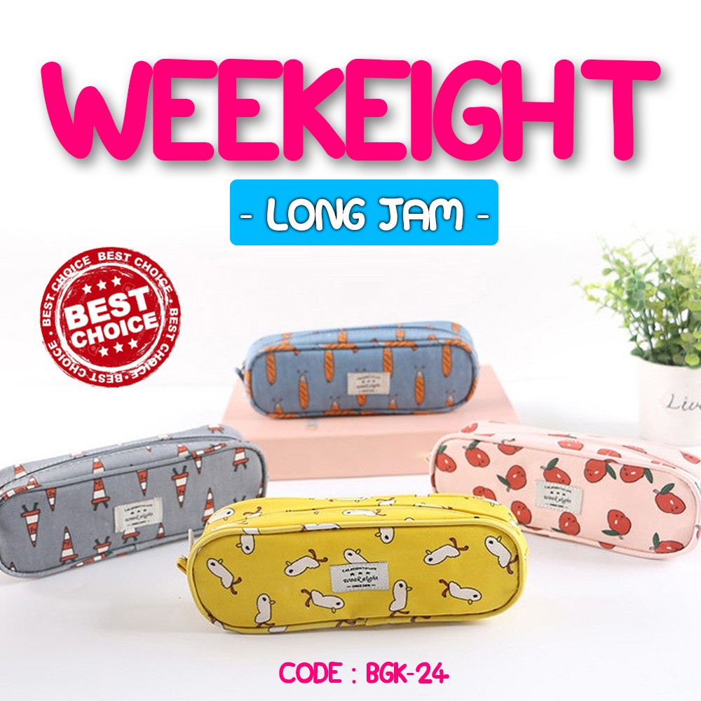 LONG JAM COSMETIC POUCH - WEEKEIGHT COSMETIC POUCH (LONG JAM) BGK-24