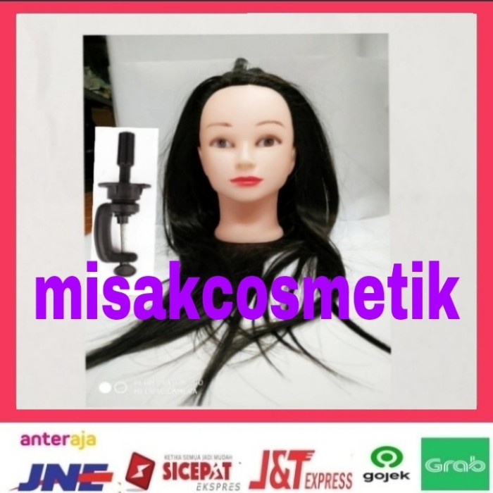Patung Manekin Wanita Rambut Palsu ( Buat Belajar Potong Rambut )