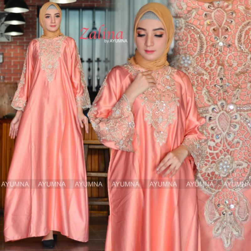 Kaftan Premium - Gamis Pesta Elegan Terbaru 2025 - Baju Muslim Wanita