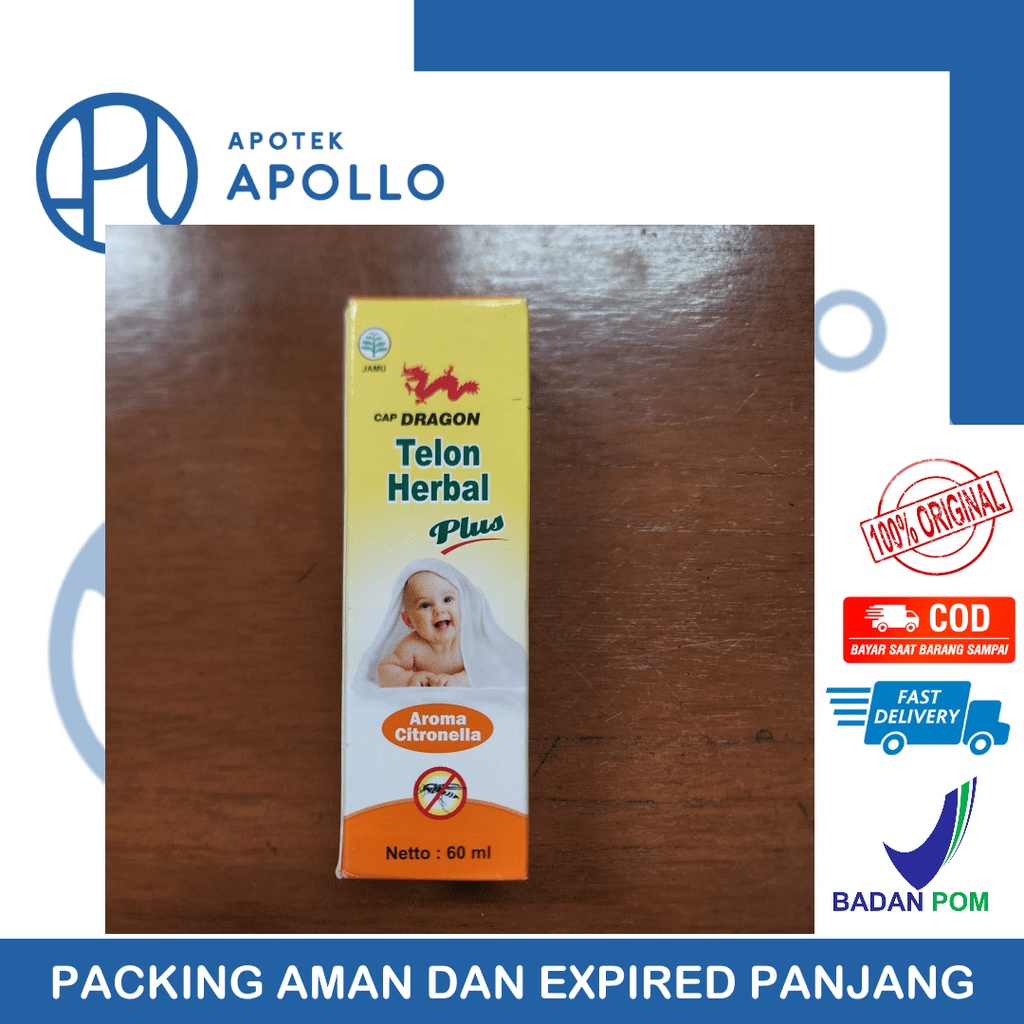 DRAGON MINYAK TELON HERBAL PLUS 60ML CITRONELLA