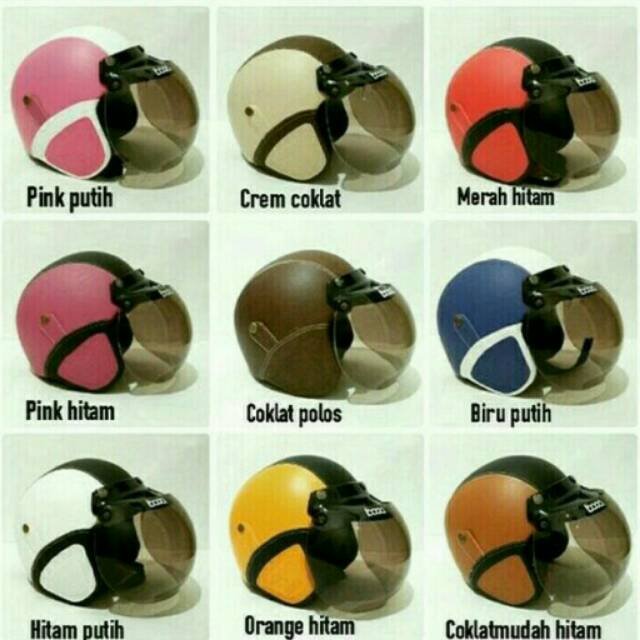 Helm Bogo Retro SNI kaca ORI