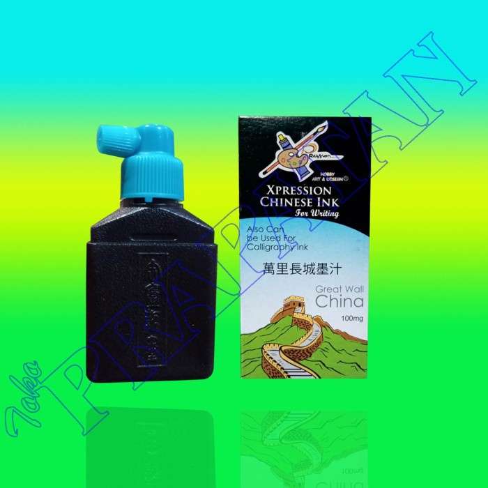

kaligrafi-perlengkapan- tinta china / tinta kaligrafi / tinta cina / xpression chinese ink