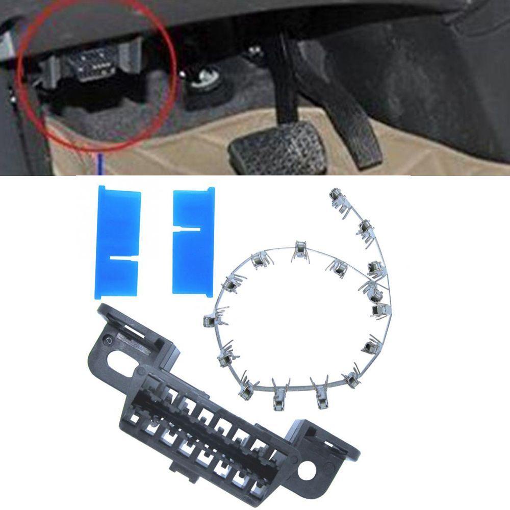 Rebuy Konektor Kabel Sistem Diagnostik OBD Female OBD2 Dengan Kartu Konektor J1962
