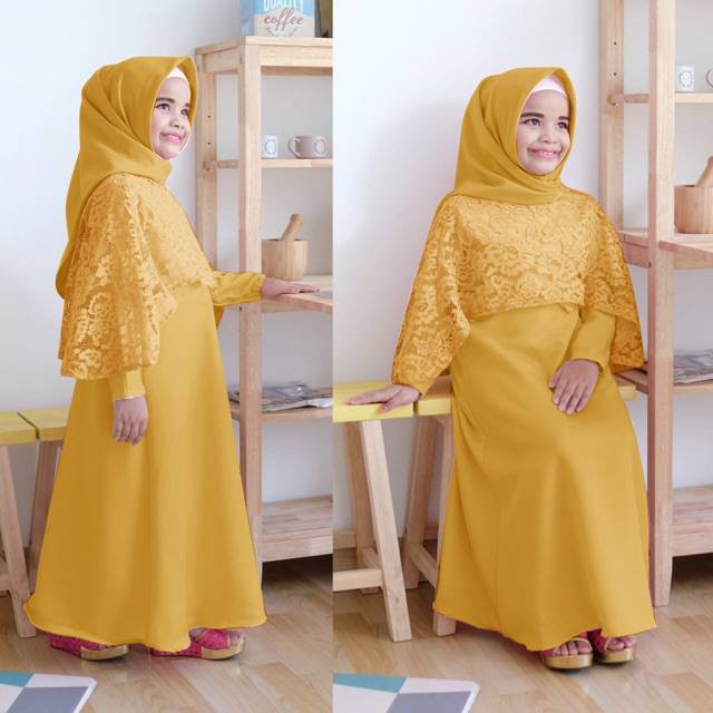 Promo Baju Terbaru GAMIS ANAK/GAMIS BRUKAT/GAMIS CAPE BRUKAT/GROSIR TANAH ABANG/FREE ONGKIR