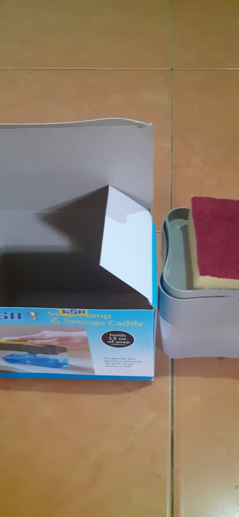 Tempat Sabun Cuci Piring Cairan Busa Sponge Soap Pump Sponge
