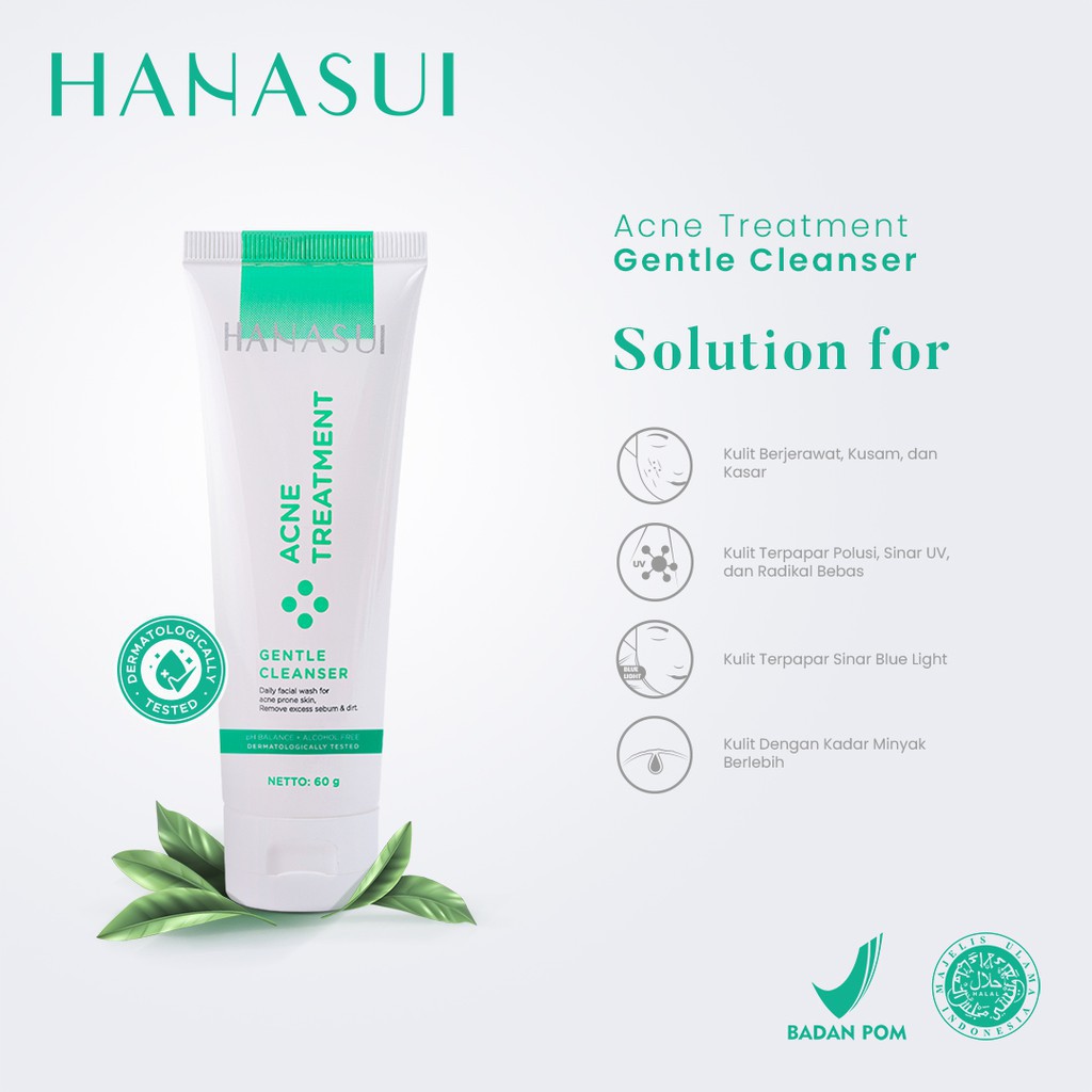 ✨ AKU MURAH ✨Hanasui Acne Treatment Gentle Cleanser