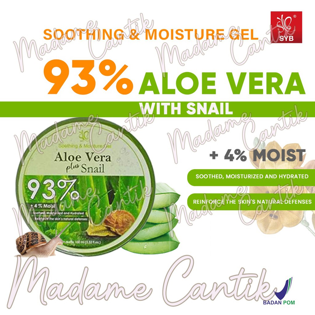 ✿ MADAME ✿ SYB SHOOTING &amp; MOISTURE GEL ALOE VERA + SNAIL 93%