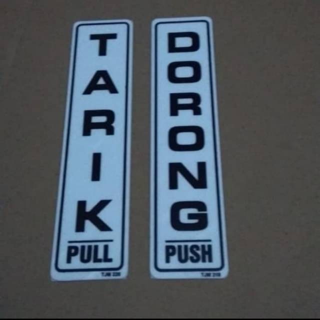 

Tarik dorong/acrylic sign custome