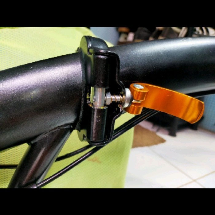 Baut pengunci lipatan sepeda lipat clamp frame kunci tengah qr universal as quick release