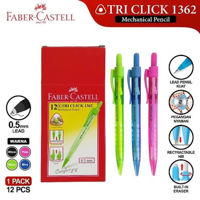 

Pensil Mekanik Tri Click 1362 Faber Castell